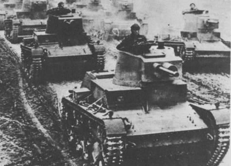 Blitzkrieg Of Poland September 1, 1939, Nazi Armor swept through Poland using captured Skoda Tanks seized from the