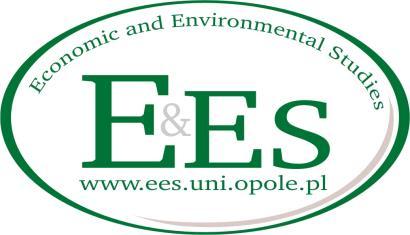 www.ees.uni.opole.pl ISSN paper version 1642-2597 ISSN electronic version 2081-8319 Economic and Environmental Studies Vol. 13, No.