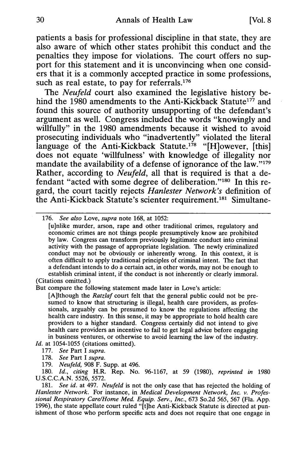 Annals of Health Law, Vol. 8 [1999], Iss. 1, Art. 2 Annals of Health Law [Vol.