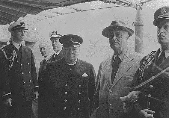 FDR signs Atlantic Charter agreement with Churchill in Summer, 1941 The Atlantic Charter was an initially secret agreement between Roosevelt and Churchill which set goals for the postwar world but