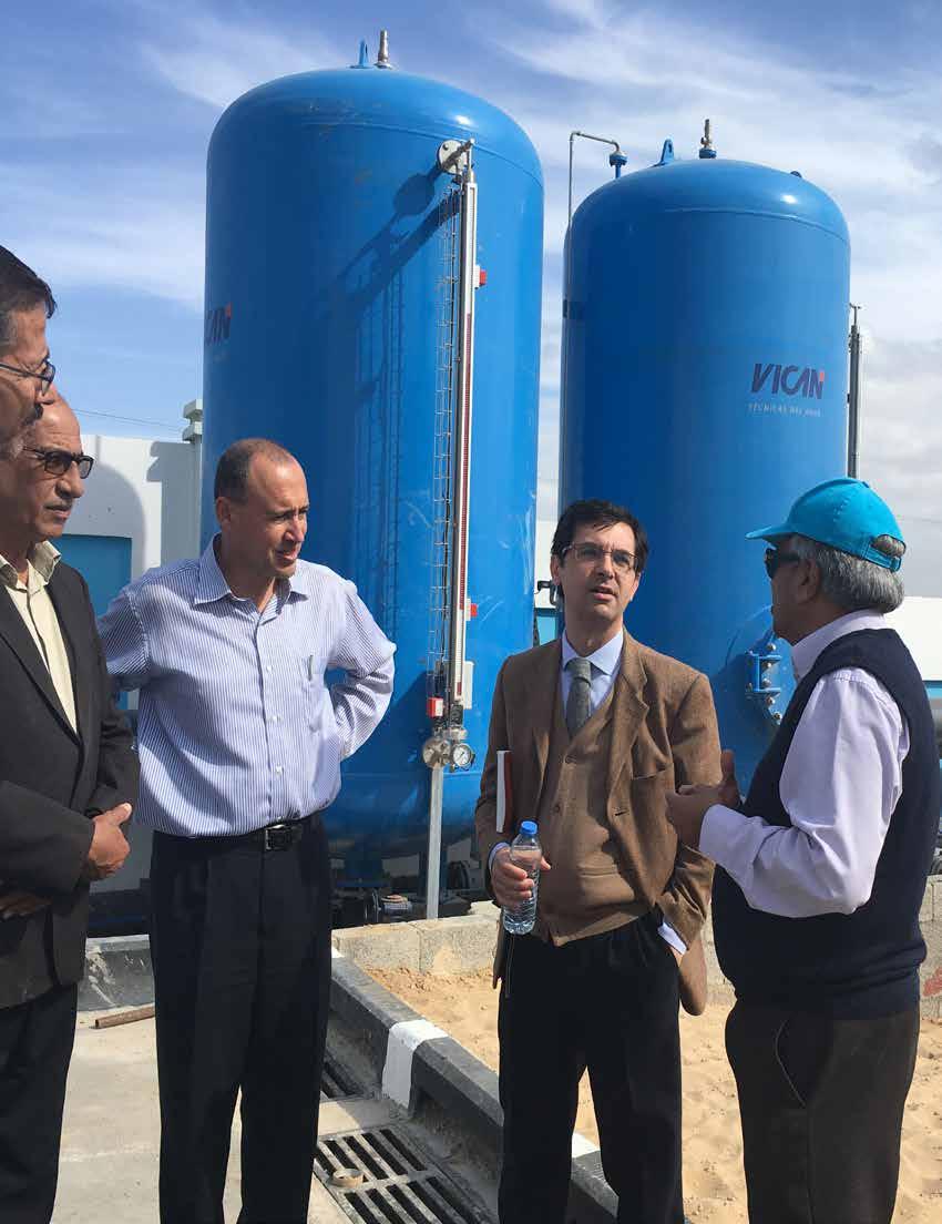 Field South-South visit - Desalination Action Water Facility in the Gaza Strip, 2016.