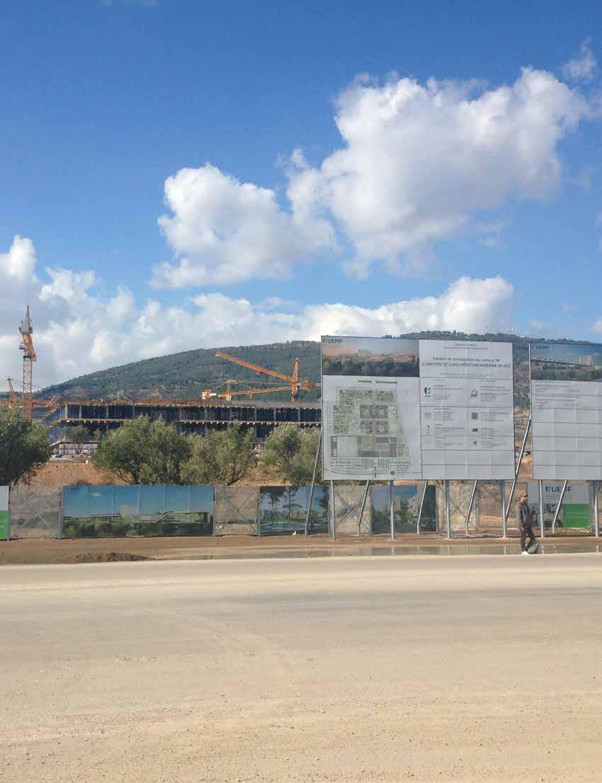 South-South in Action Construction site of the Euro-Med University of Fes 68 Mediterranean countries face growing challenges due to the increasing water scarcity and depletion of natural resources,