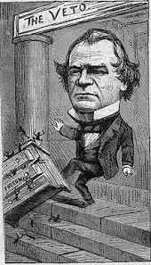 Johnson and Reconstruction Andrew Johnson Democrat from Tennessee, only senator from the South to remain loyal Anti-aristocrat, White Supremacist Reconstruction Policy Continue Lincoln s Plan