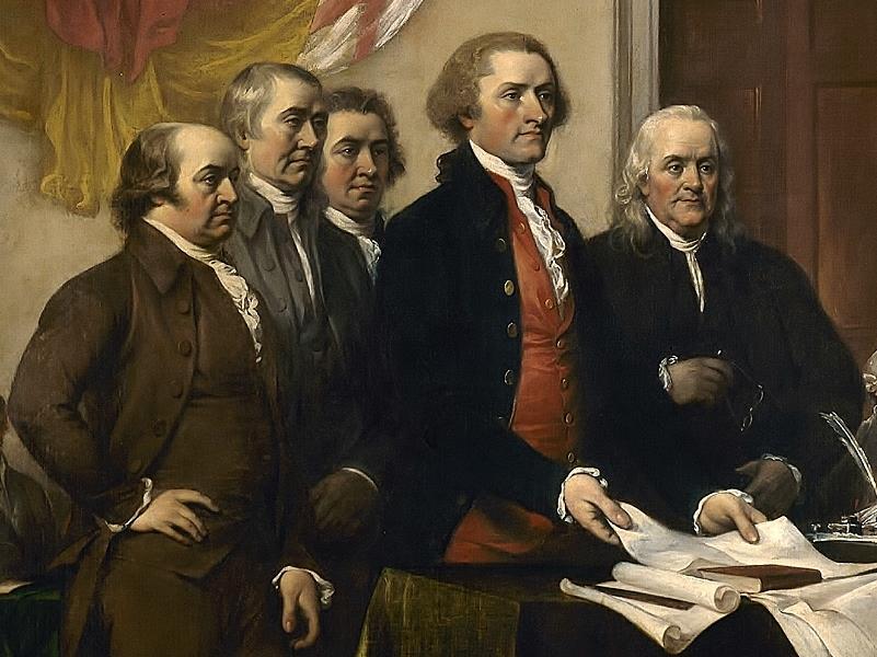 Committee of Five On June 11, 1776, the Continental Congress selected Thomas Jefferson, Benjamin Franklin, Roger