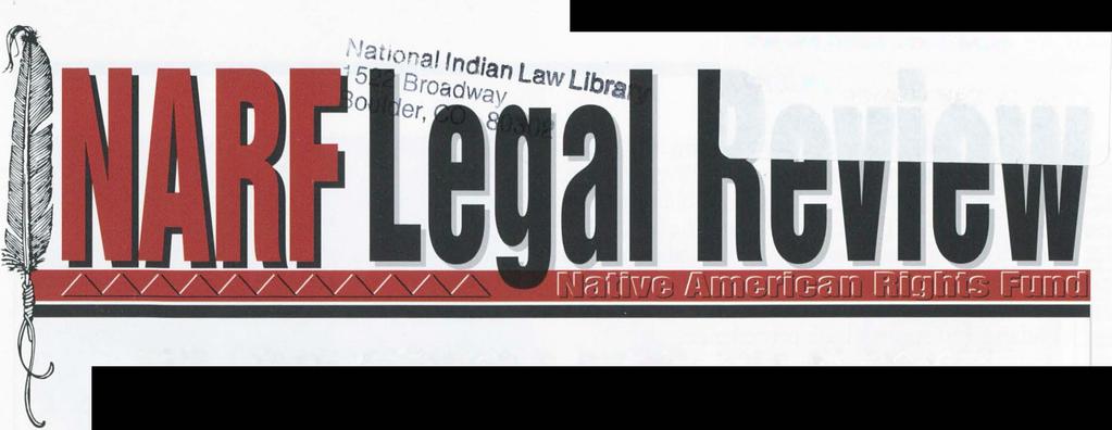 National Indian Law Library NILL No.