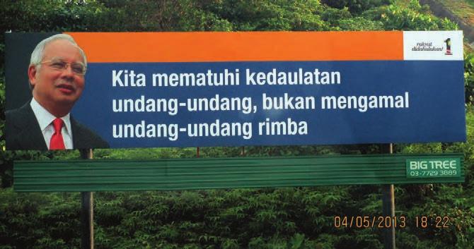 15 THE CONTEXT LEADING UP TO GE13 BN billboards