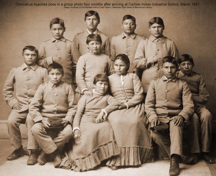 This pair of photographs suggests that the major purpose of the Carlisle Indian School was to (1) train future leaders in tribal traditions (2)