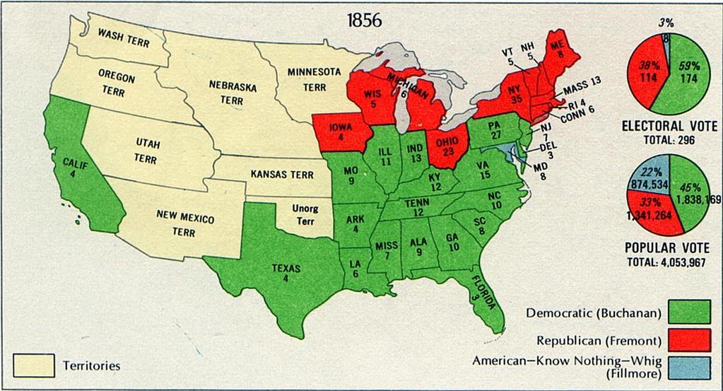 Election of 1856 Parties