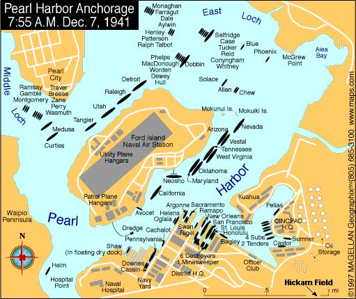 Japan attacks Pearl Harbor