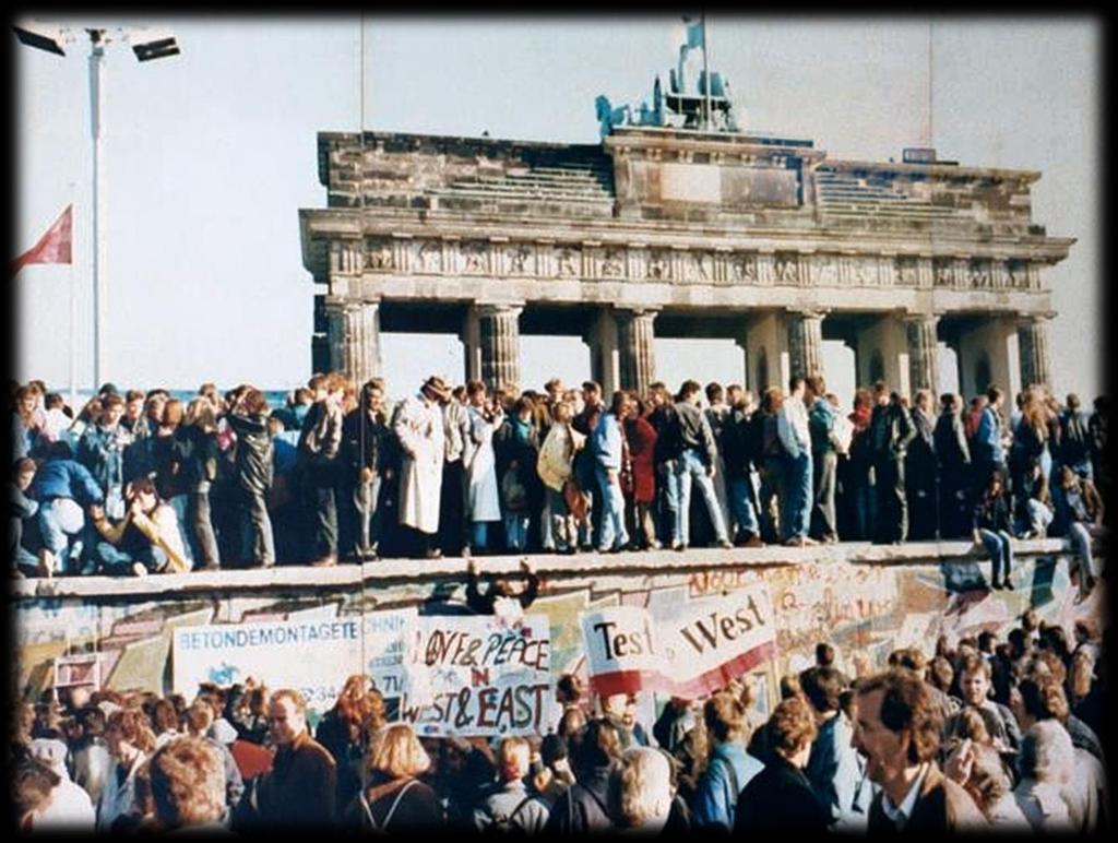 The Berlin Wall fell in November; Germany was unified in