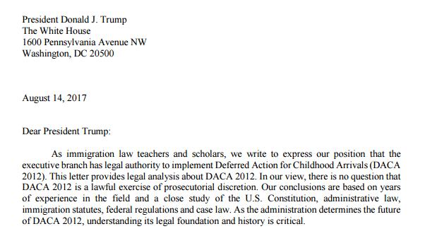 Letter from 105 Law Professors Excerpt from the letter to