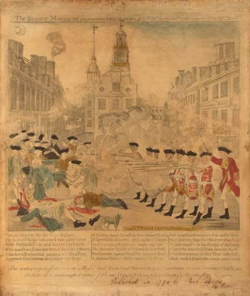 PLACARD 7 The Boston Massacre March 5, 1770 Tensions between the American colonists and the British were already running high in the early spring of 1770.