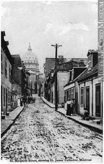 Left: St. Margaret Street 1910.