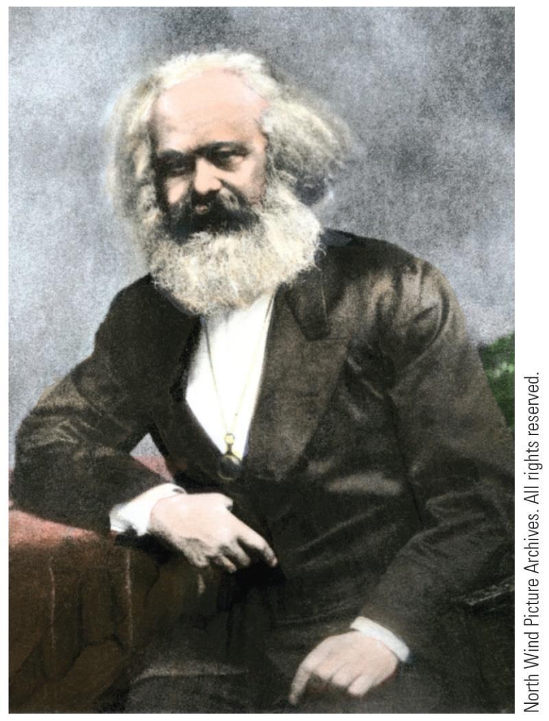 Karl Marx (1818-1883) history is a continuous clash between conflicting ideas and forces class conflict bourgeoisie