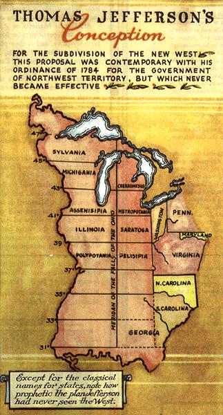 The Northwest Ordinance 1787 provides an orderly settlement process in