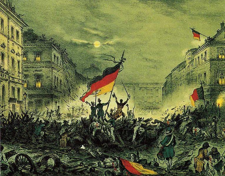 In 1848 a failed revolution in Germany caused many of