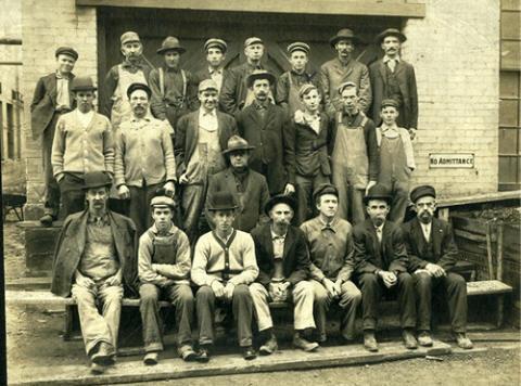 Men worked as unskilled laborers in factories or