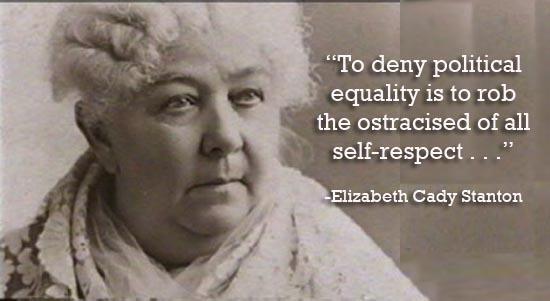 Elizabeth Cady Stanton Founder and leader of National Women s Suffrage