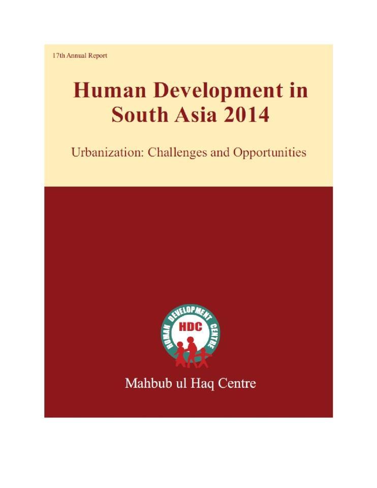 Urbanization trends in South Asia: Issues and Policy options Umer Akhlaq
