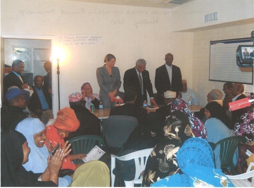 Published in the Newsletter of the ARIZONA DEPARTMENT OF HEALTH SERVICES (AHDC): Somali American United Council plans a wide range of training on
