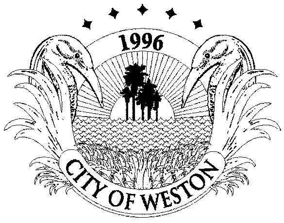 WEDNESDAY 7:00 P.M. WESTON CITY HALL 17200 ROYAL PALM BOULEVARD WESTON, FLORIDA CITY COMMISSION REGULAR MEETING AGENDA 1. Roll Call 2. Pledge of Allegiance 3.