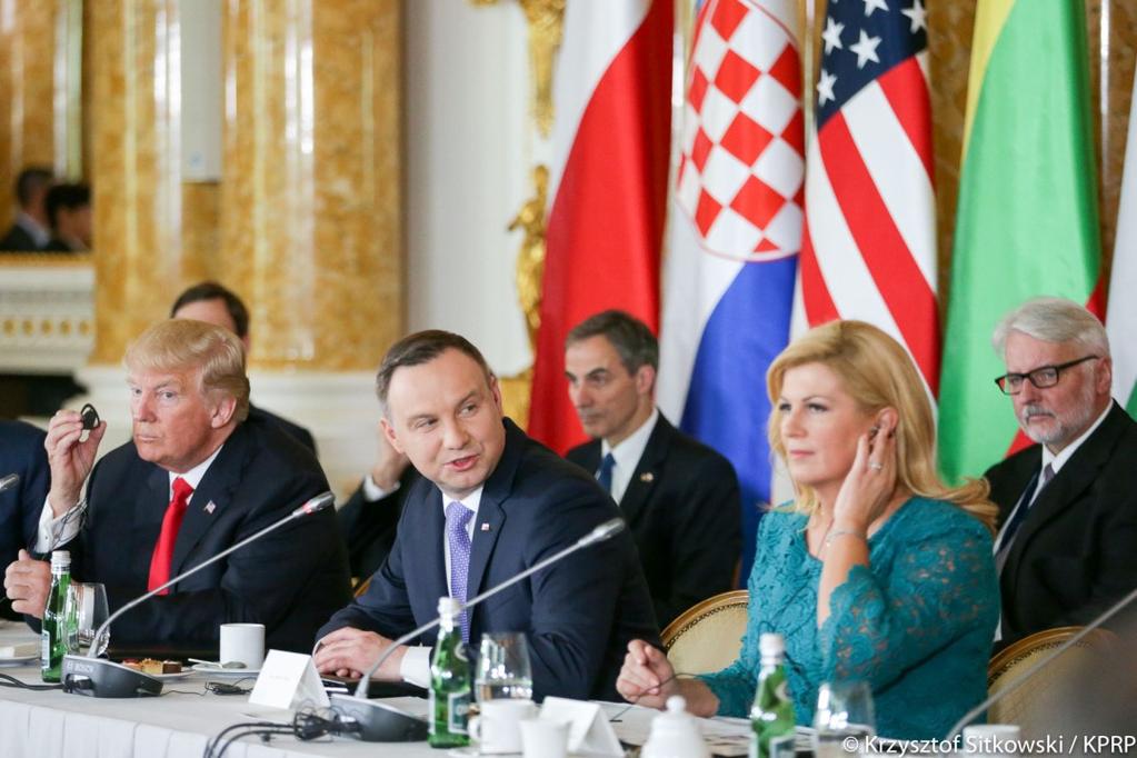 Donald Trump in Warsaw We strongly support the Three Seas Initiative.