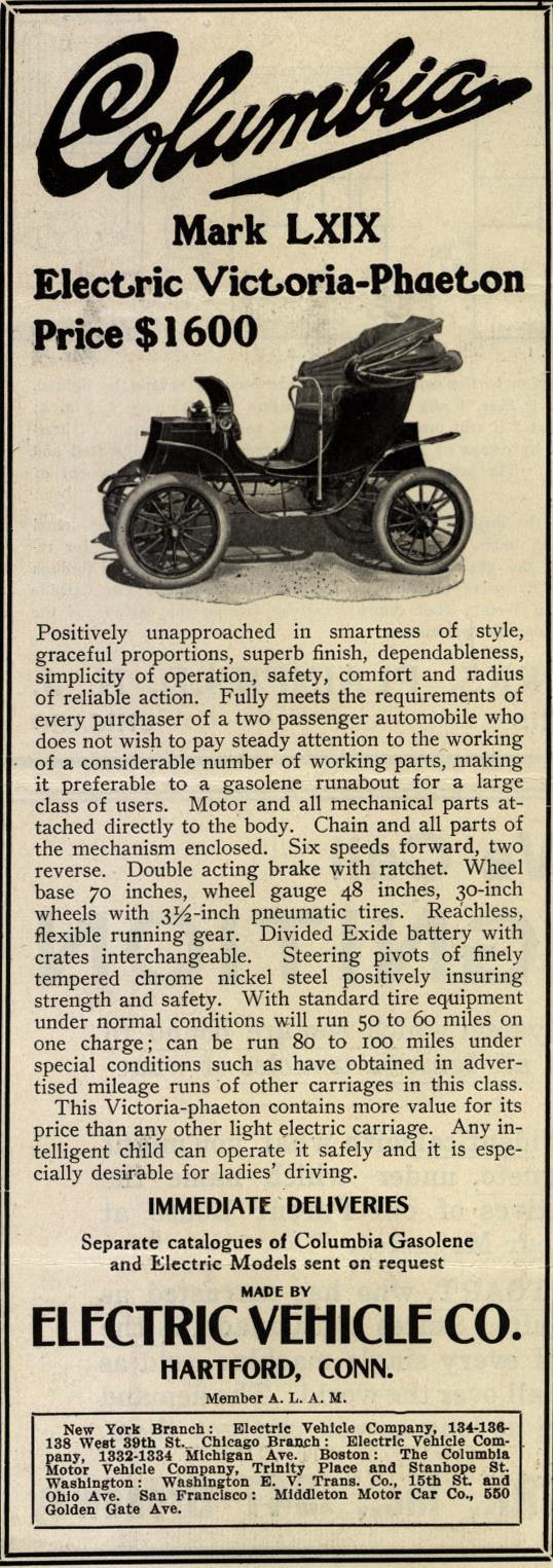 EARLY AUTOMOBILE ADS.