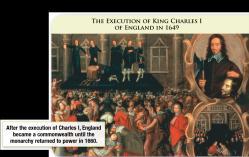 POLITICAL, ECONOMIC, AND SOCIAL CRISES in Europe Civil war arose in England from power struggles between King Charles I and Parliament.