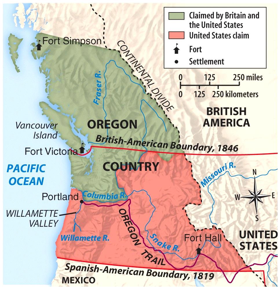 The Oregon Dispute: 54 40º or Fight!