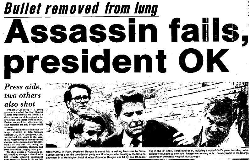 , who shot the president in an effort to impress actress Jodie Foster Reagan was more