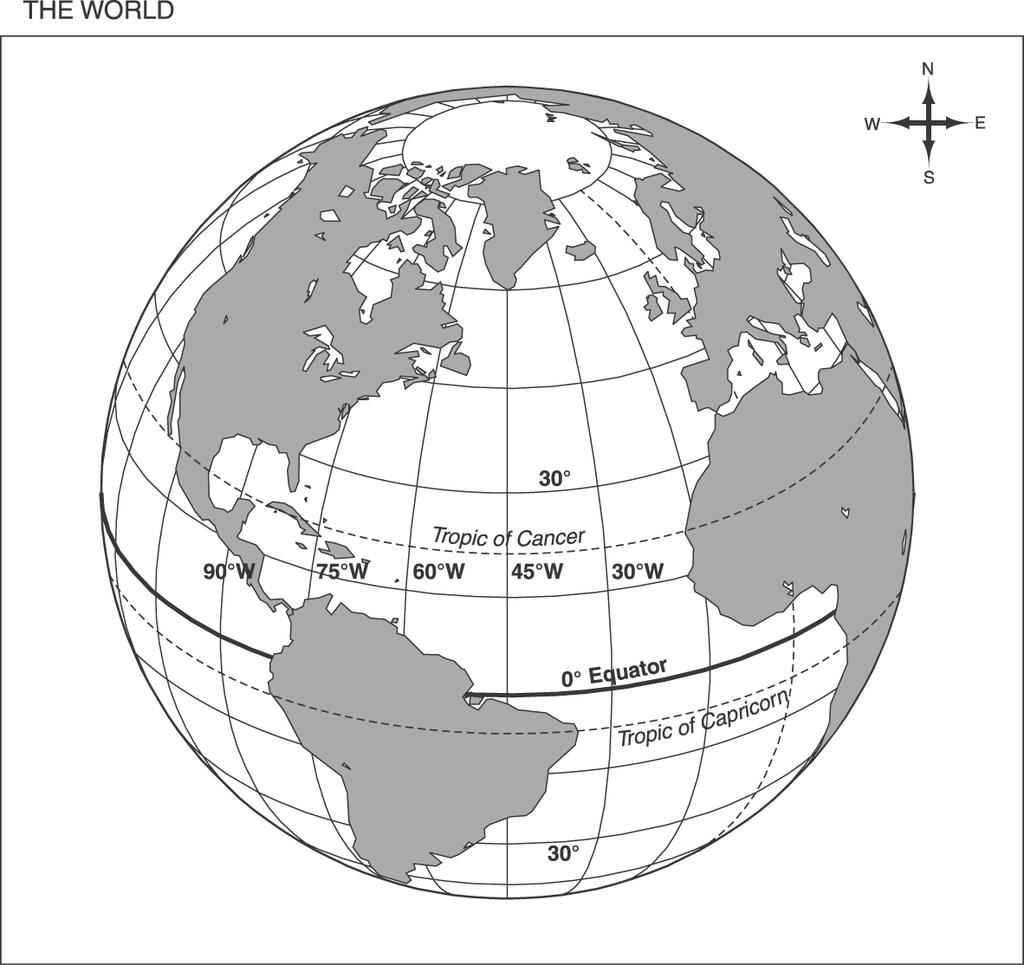 : 5th Grade Social Studies Practice Use the map below to answer question 10.