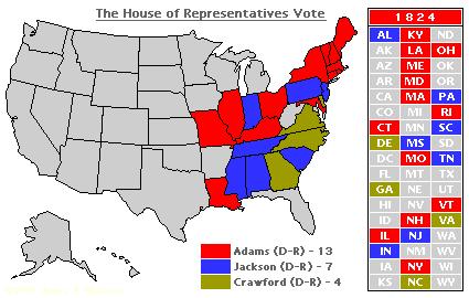 The House Decides Henry Clay met with John Quincy Adams Clay agreed to use his influence as Speaker of the House to defeat Jackson In return, Clay hoped to gain popularity as secretary of state With