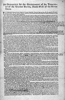 The NORTHWEST ORDINANCE also contained Three important rules: Articles of Confederation 1.