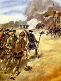 January 25, 1787 - Regulators attacked the