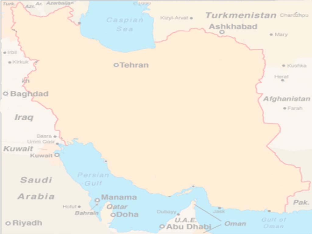 Has land and water borders with 15 countries Is located at the South West of Asia Connecting through land borders to : Turkmenistan via Sarakhs, Incheh boron, Lotfabad and Bajgiran points; Azerbaijan