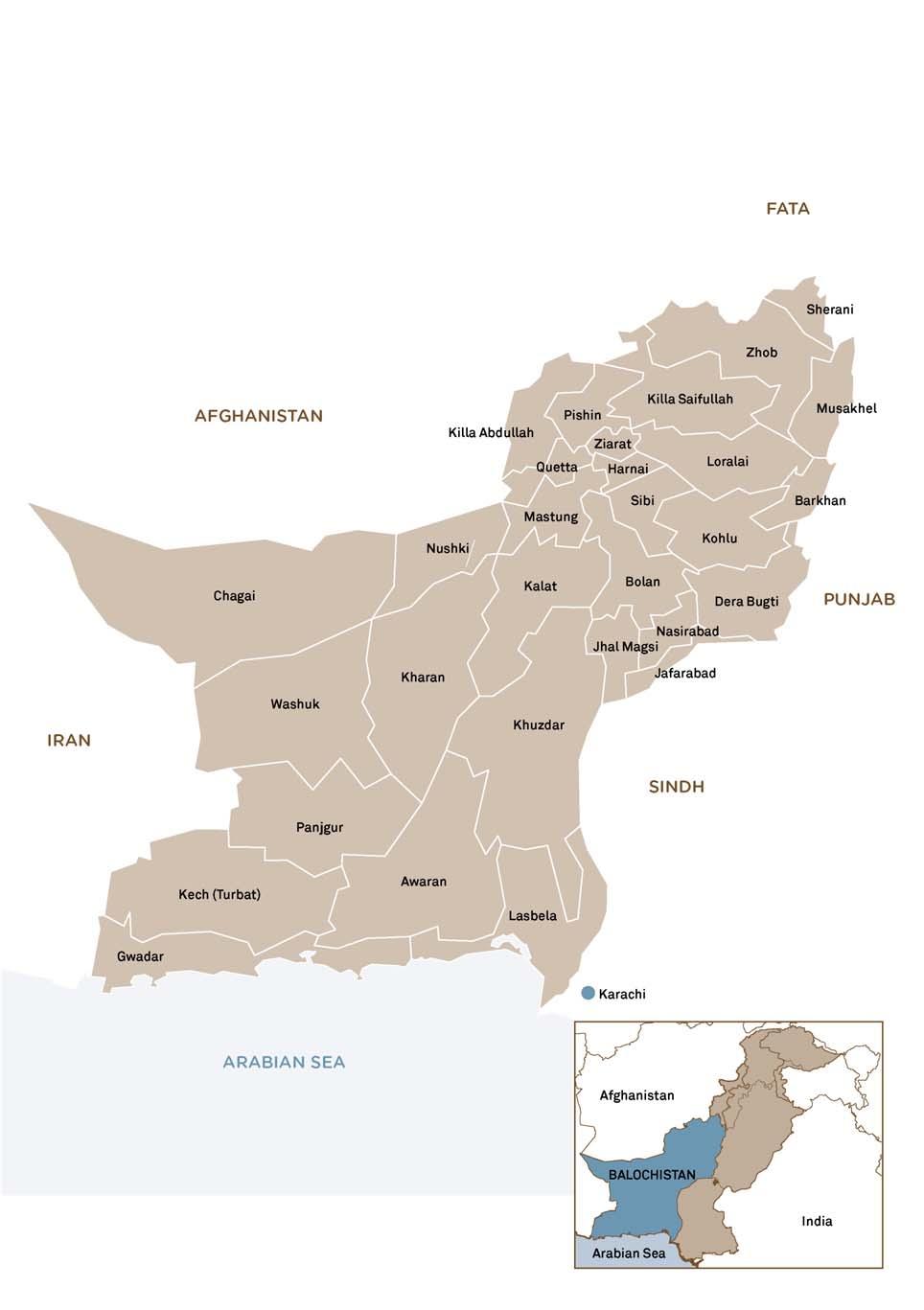 ANNEX 3: MAP OF BALOCHISTAN NB Two new districts are not presented on this map: