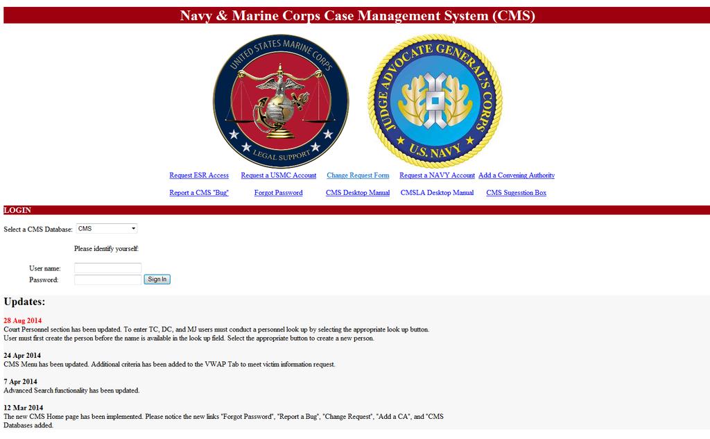 Chapter 1 The Military Justice Case Management System Overview 1.