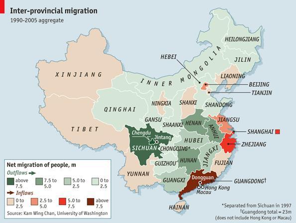 National Migration Flows Also known as internal