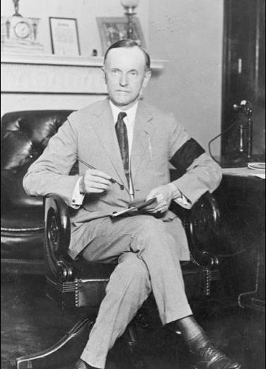 Calvin Coolidge Pro-business Low taxes