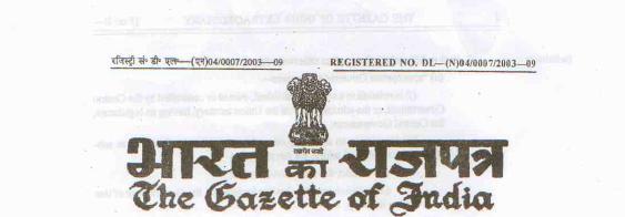 SEC. 1] THE GAZETTE OF INDIA EXTRAORDINARY 1 EXTRAORDINARY Part II Section I PUBLISHED BY AUTHORITY [No.
