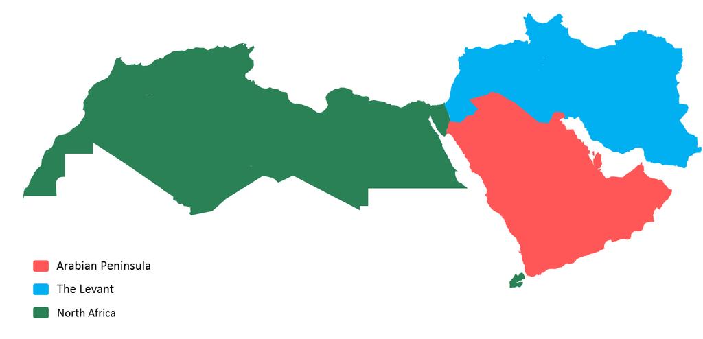 I. INTRODUCTION The Middle East and North Africa (MENA), made up of the Arabian Peninsula, the Levant, and North Africa (Figure 1), has one of the fastest growing populations in the world.