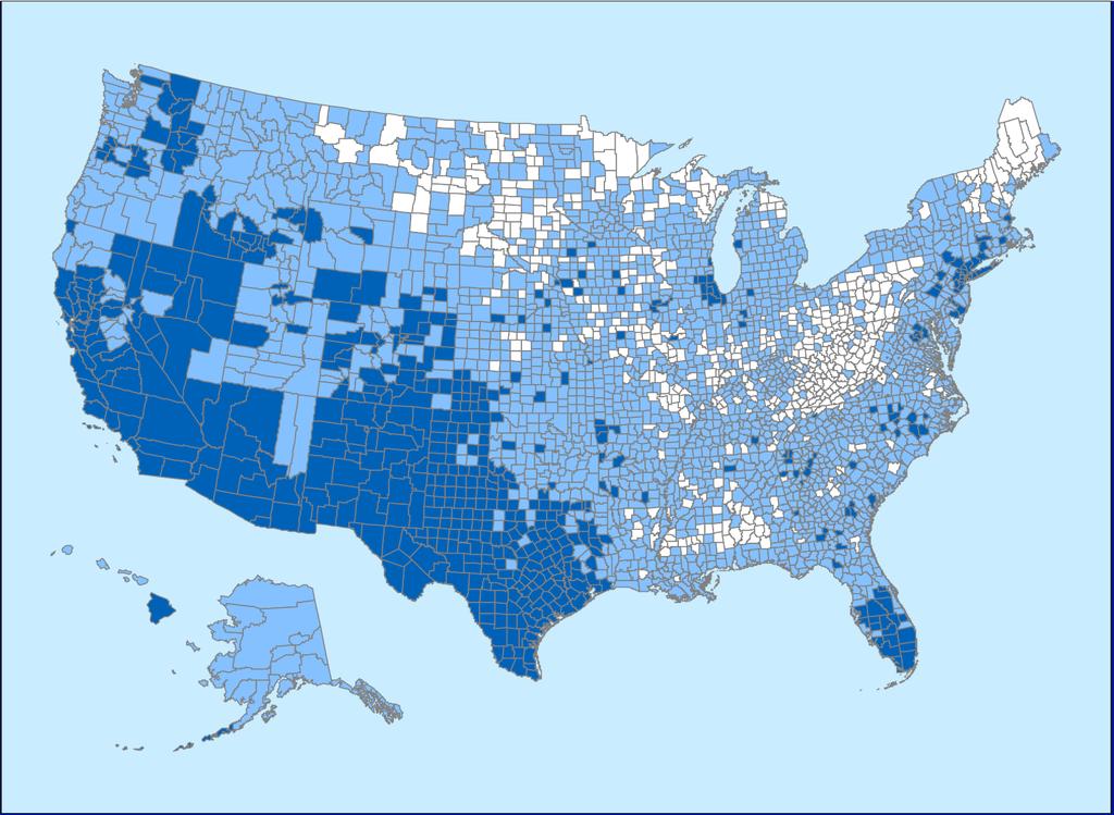 By 2007 Hispanics had settled throughout in the nonmetro