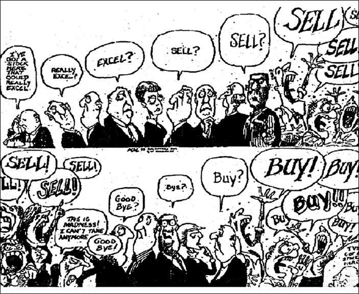 The Stock Market The buying and selling of stocks on Wall Street became very