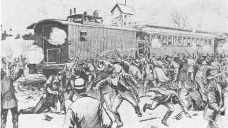 The Pull Man Strike: o President Grover Cleveland sent 2,000 troops to the Chicago area.