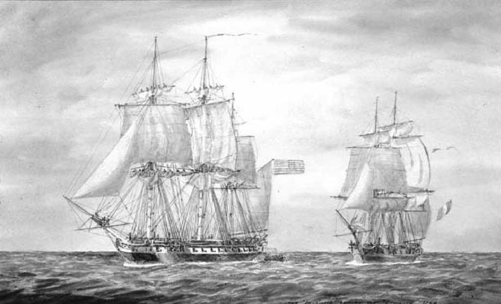 Undeclared War With France Because of XYZ Affair, US strengthened/increased the Navy Department in April 1798, set aside money for building