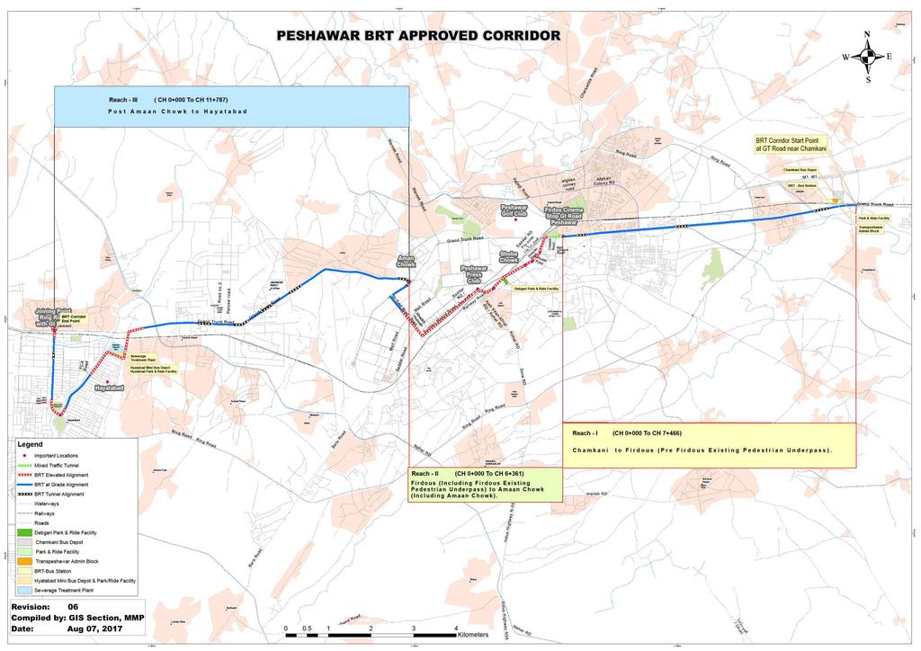 Annex 1: Map showing BRT