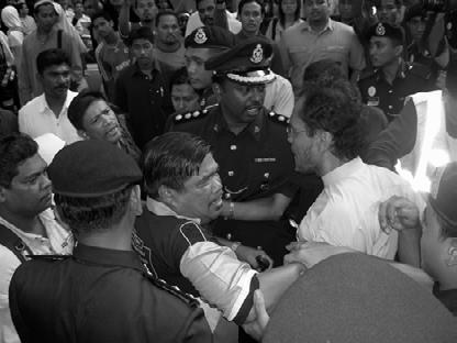 Malaysia Human Rights Report 2008 The year started with a crackdown on a protest against price hikes held on 26 January 2008, during which 47 persons were arrested by the police.