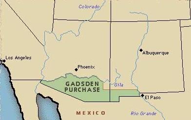Gadsden Purchase Secretary of War Jefferson Davis and others were anxious to acquire territory from Mexico