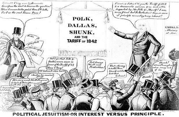 Tariff Reduction In 1846 Polk and his Secretary of the Treasury, Robert Walker, convinced