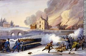 Rebellion battles in 1837-1838 Left: